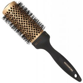 Brushworx Gold Ceramic Hot Tube Hair Brush - Large 43mm