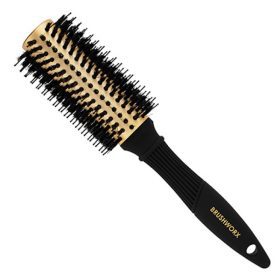 Brushworx Gold Porcupine Bristle Ceramic Barrel Brush - Large 60mm